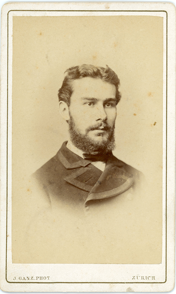 Hugo Neuman vuonna 1869, kuva Pohjois-Pohjanmaan museon kokoelma.